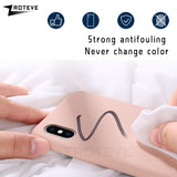 ZROTEVE Cover For iPhone X XS Max Case Luxury Liquid Silicone For Apple iPhone XR Case Smooth Cover For iPhone X S Max Cases - app80