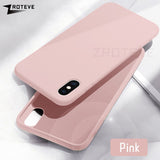 ZROTEVE Cover For iPhone X XS Max Case Luxury Liquid Silicone For Apple iPhone XR Case Smooth Cover For iPhone X S Max Cases - app80