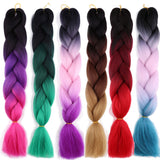 Braiding Hair Afro / Crochet Jumbo 100% kanekalon hair / Kanekalon 2pcs / pack Hair Braids Long Ombre Braiding Hair