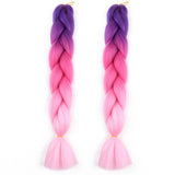 Braiding Hair Afro / Crochet Jumbo 100% kanekalon hair / Kanekalon 2pcs / pack Hair Braids Long Ombre Braiding Hair