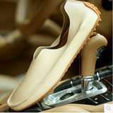 Men's Moccasin Faux Leather / PU(Polyurethane) Fall / Spring & Summer Casual / Preppy Loafers & Slip-Ons Breathable Beige / Red / Blue