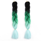 Braiding Hair Afro / Crochet Jumbo 100% kanekalon hair / Kanekalon 2pcs / pack Hair Braids Long Ombre Braiding Hair
