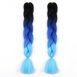 Braiding Hair Afro / Crochet Jumbo 100% kanekalon hair / Kanekalon 2pcs / pack Hair Braids Long Ombre Braiding Hair