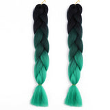 Braiding Hair Afro / Crochet Jumbo 100% kanekalon hair / Kanekalon 2pcs / pack Hair Braids Long Ombre Braiding Hair