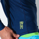 Men's SPF30 UV Sun Protection Quick Dry Long Sleeve Diving Surfing Solid Colored / Stretchy