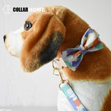 nylon bow dog collar pet leash adjustable dog collar with bow tie for medium big dog labrador collar christmas decorations gift