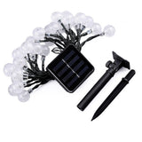 1 set LED Lantern Solar Light String 50m 500 Light Bubble Ball Outdoor Waterproof Light Garden Decoration Light