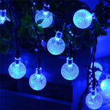 1 set LED Lantern Solar Light String 50m 500 Light Bubble Ball Outdoor Waterproof Light Garden Decoration Light