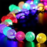 1 set LED Lantern Solar Light String 50m 500 Light Bubble Ball Outdoor Waterproof Light Garden Decoration Light