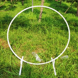 circle Wedding Arch Background Wrought Iron Shelf Decorative Props DIY Round Party Background Shelf Flower with Frame
