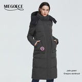 MIEGOFCE 2019 New Winter Coat Women's Parka Loose Cut Length Below Knee Jacket With Pockets Casual Style Resistant Collar Hooded