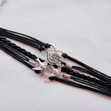Women's Wrap Bracelet Leather Bracelet Layered woven Music Bird Music Notes Personalized Vintage European Fashion Inspirational Leather Bracelet Jewelry Black For Christmas Gifts Gift Daily Casual