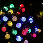 1 set LED Lantern Solar Light String 50m 500 Light Bubble Ball Outdoor Waterproof Light Garden Decoration Light