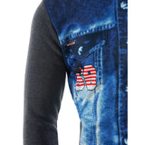 Men's Sports Street chic Long Sleeve Sweatshirt - Color Block / 3D Print Patchwork Dark Gray / Spring / Fall / Winter