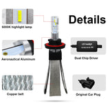 hello word  roadsun Car Lights LED H4 H7 H11 H1 H3 880 9005 9006 9007 H27 HB3 HB4 LED Headlight Bulb Auto Lamp CSP Chip Automotivo 12V 6000K