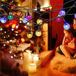 1 set LED Lantern Solar Light String 50m 500 Light Bubble Ball Outdoor Waterproof Light Garden Decoration Light