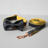 self-design handmade dog collar leash christmas bow tie puppy adjustable free engrave pet necklace metal buckle factory price