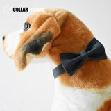 self-design handmade dog collar leash christmas bow tie puppy adjustable free engrave pet necklace metal buckle factory price