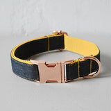 self-design handmade dog collar leash christmas bow tie puppy adjustable free engrave pet necklace metal buckle factory price