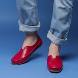 Men's Moccasin Faux Leather / PU(Polyurethane) Fall / Spring & Summer Casual / Preppy Loafers & Slip-Ons Breathable Beige / Red / Blue