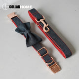 strong quick release engrave safe dog collar soft puppy pet leash bow tie for small large dogs labrador collar Christmas gift