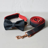 strong quick release engrave safe dog collar soft puppy pet leash bow tie for small large dogs labrador collar Christmas gift