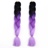 Braiding Hair Afro / Crochet Jumbo 100% kanekalon hair / Kanekalon 2pcs / pack Hair Braids Long Ombre Braiding Hair