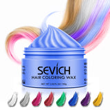 temporary hair color wax men diy mud One-time Molding Paste Dye cream hair gel for hair coloring styling silver grey