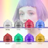 temporary hair color wax men diy mud One-time Molding Paste Dye cream hair gel for hair coloring styling silver grey