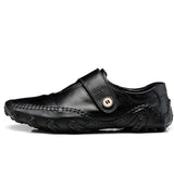Men's Leather Shoes Leather / Cowhide Fall / Spring & Summer Classic / Casual Oxfords Breathable Black / Brown