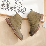 women shoes 2019 spring genuine leather Female Martin boots  suede women booties  British lace retro trend women naked boots