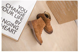 women shoes 2019 spring genuine leather Female Martin boots  suede women booties  British lace retro trend women naked boots