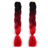 Braiding Hair Afro / Crochet Jumbo 100% kanekalon hair / Kanekalon 2pcs / pack Hair Braids Long Ombre Braiding Hair