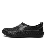 Men's Leather Shoes Leather / Mesh Summer / Spring & Summer Vintage / Casual Loafers & Slip-Ons Non-slipping Brown / Army Green / Blue