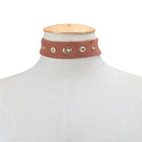 Women's Choker Necklace Single Strand Personalized Basic Simple Style Fashion Fabric Beige Gray Brown Necklace Jewelry For Party Special Occasion Daily Casual