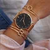 Women's Ladies Luxury Watches Wrist Watch Gold Watch Quartz Stainless Steel Black / Silver / Rose Gold Chronograph Analog Casual Fashion Elegant Christmas - Rose Gold Black / Silver Black / Rose Gold