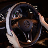 Rhinestone Diamond Crystal Auto Car Steering Wheel Covers