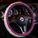 Rhinestone Diamond Crystal Auto Car Steering Wheel Covers