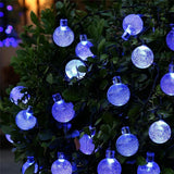 1 set LED Lantern Solar Light String 50m 500 Light Bubble Ball Outdoor Waterproof Light Garden Decoration Light