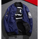MEN'S DAILY BASIC FALL REGULAR JACKET, SOLID COLORED / GEOMETRIC STAND LONG SLEEVE POLYESTER BLUE / BLACK / ARMY GREEN XXL / XXXL / XXXXL
