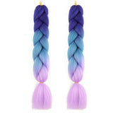 Braiding Hair Afro / Crochet Jumbo 100% kanekalon hair / Kanekalon 2pcs / pack Hair Braids Long Ombre Braiding Hair